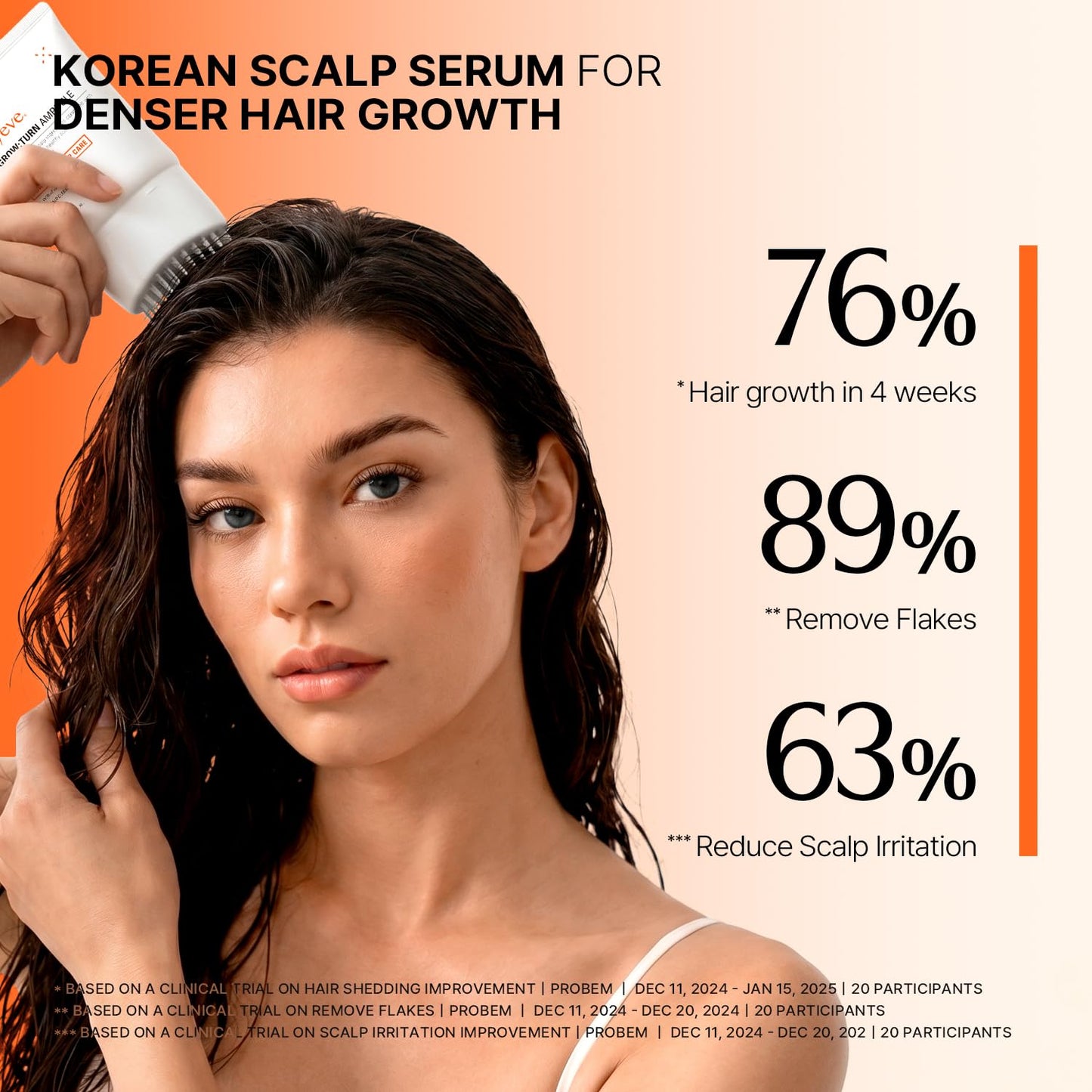 Lilyeve Hair Growth Serum - Revitalize Hair with Heartleaf Exosomes & Built-in Brush | 3.38 fl. oz.