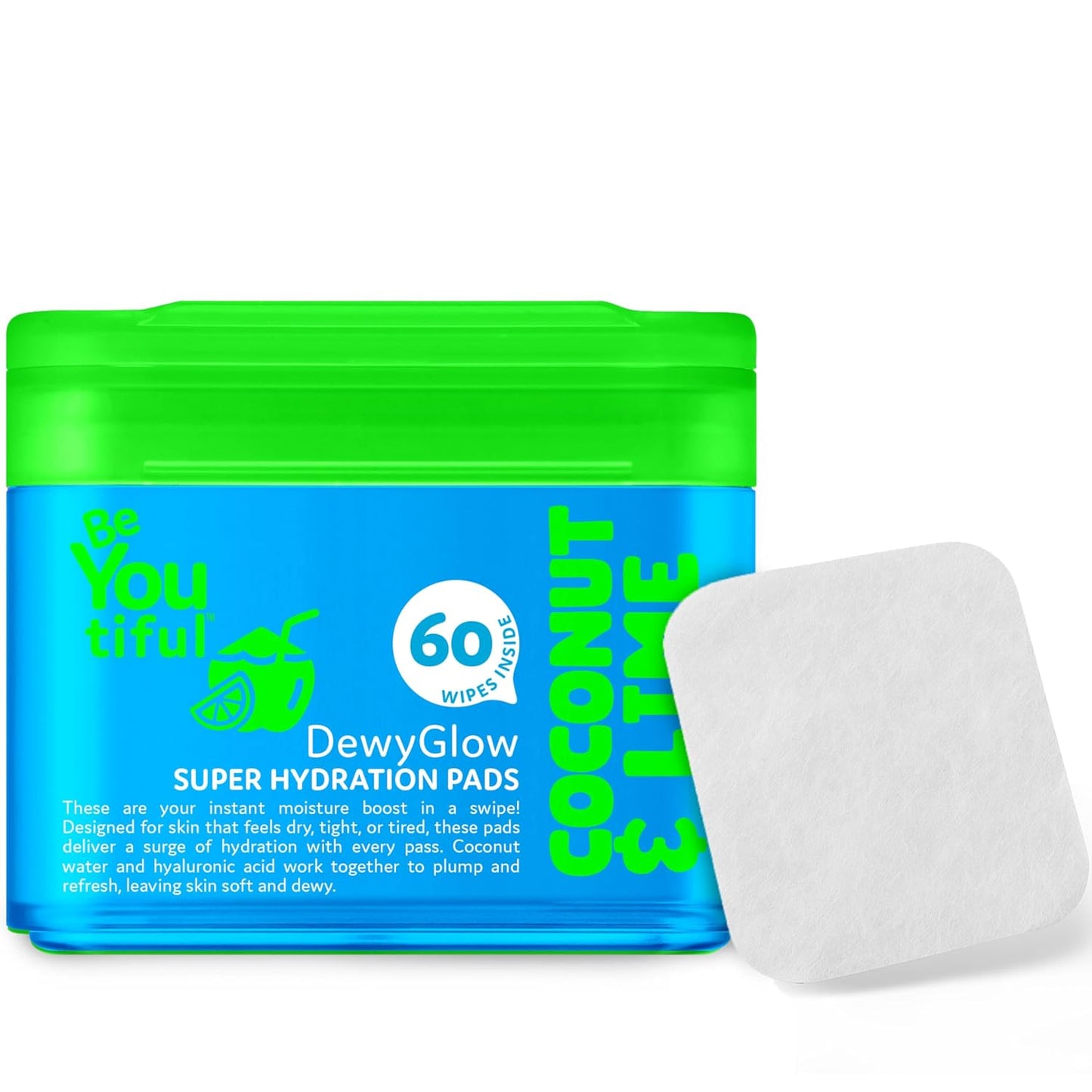 FreshFace Makeup Remover Wipes for Teens & Kids - Gentle, Non-Toxic, Vegan | 60 Pads with Vitamin C & Citrus Extracts