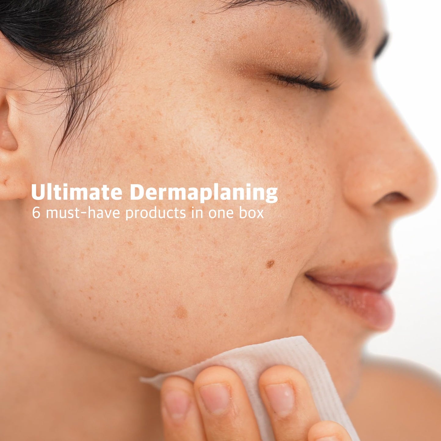epielle & Tinkle Complete Safe Dermaplane Starter Kit: Safe Facial Renewal System Cleanser, Multi-Balm, Dermaplane Tool, Hydrating Mask & Serum, Peach Fuzz Removal Stocking Stuffer Dermaplaning Kit