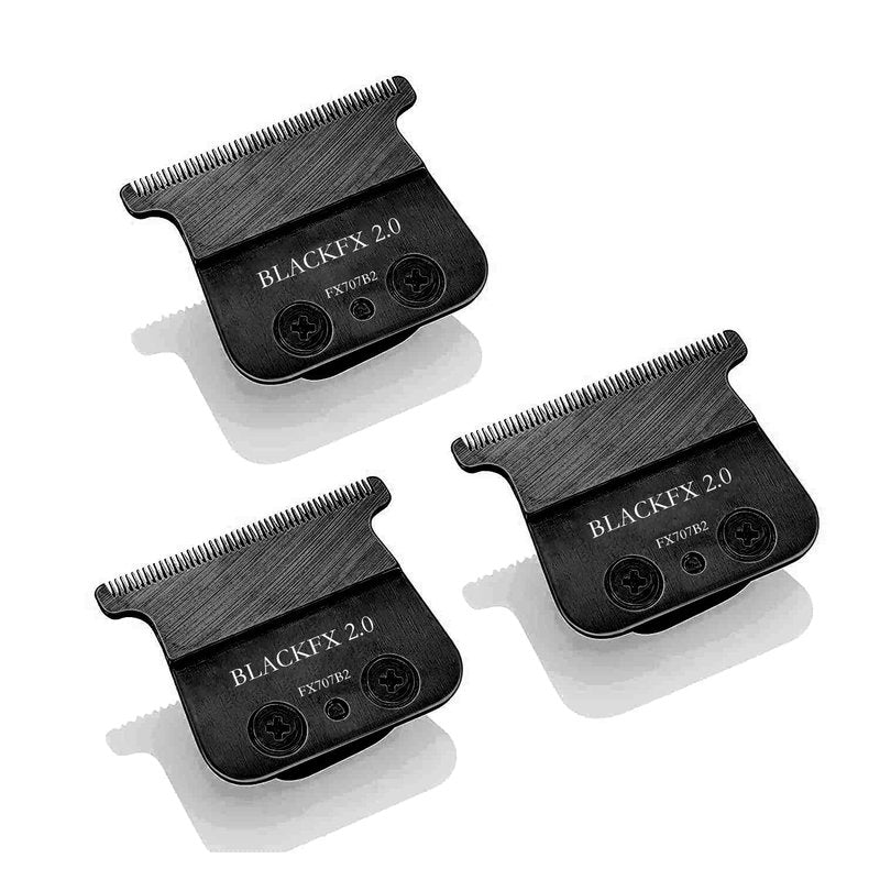 FX707ZB2 Replacement Blades Compatible with BaBylissPRO FX787 & FX726 Trimmers, for Outlining Hair Trimmers (FX787) and Trimmers (FX726) - black,3pcs