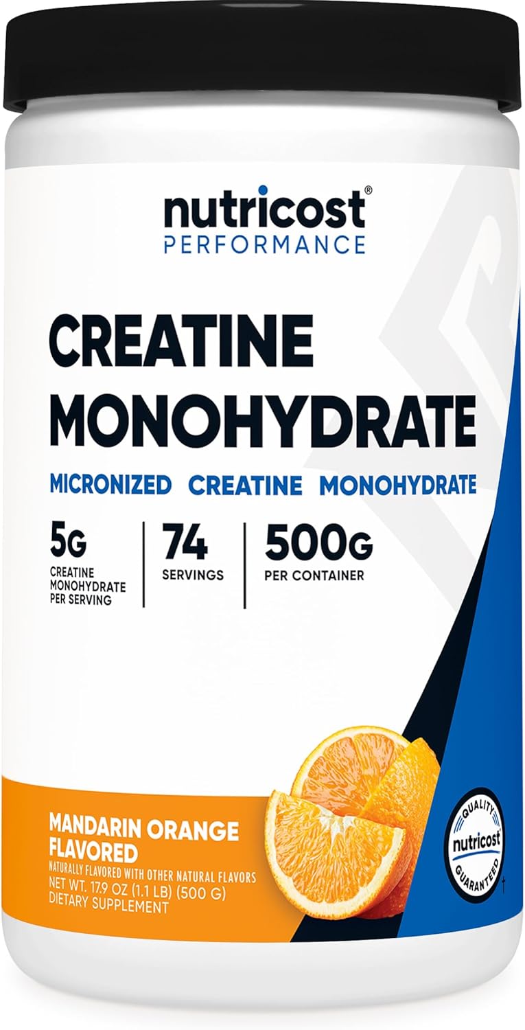 Creatine Monohydrate Micronized Powder - 5000mg Per Serving | 500g (17.9 Oz) - 100 Servings