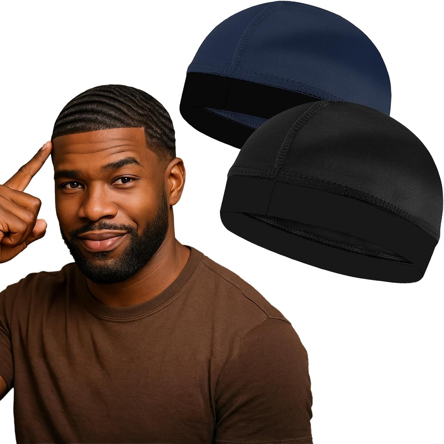 Wave Caps for Men - Premium Compression Durag for 360, 540, 720 Waves | Adjustable Fit