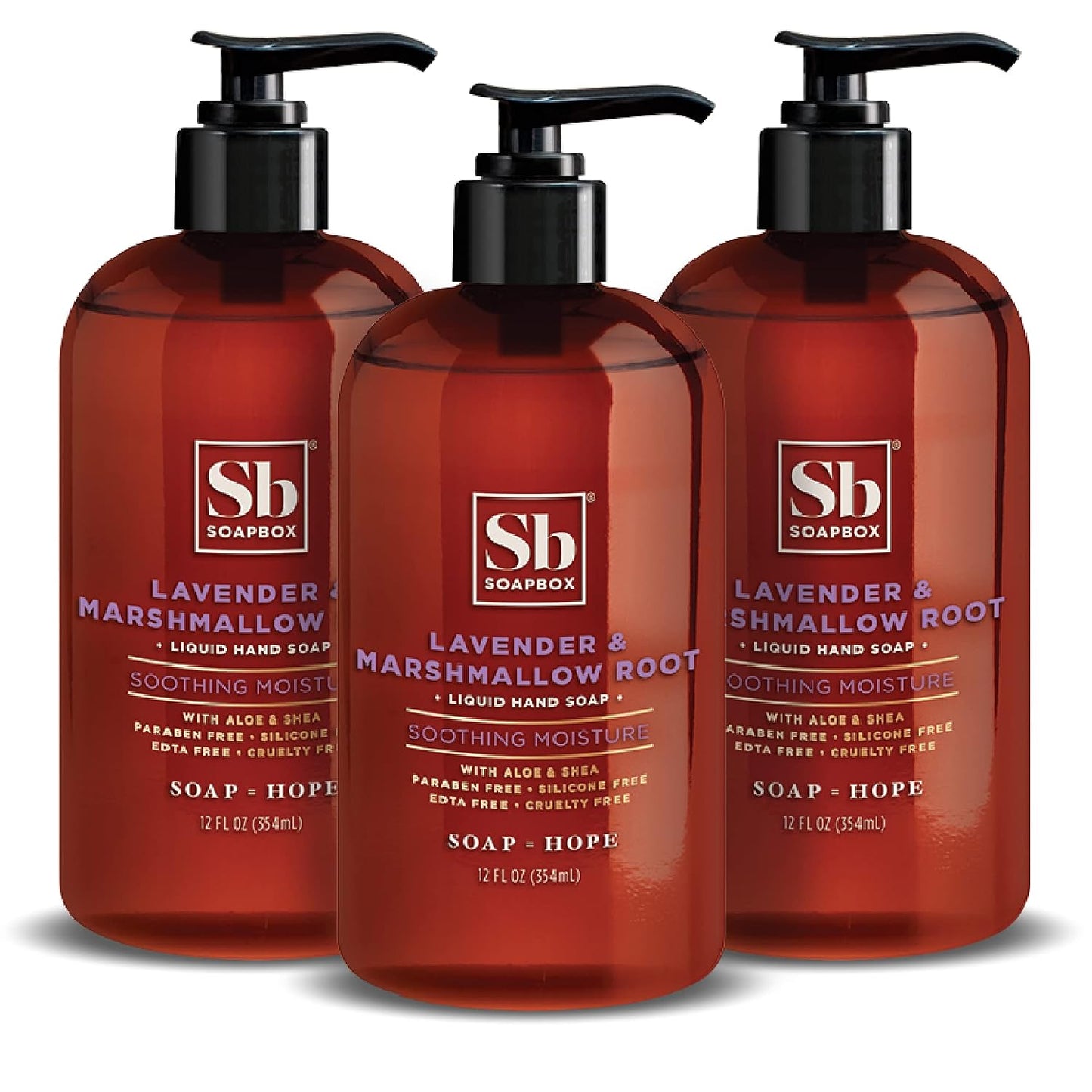 Vanilla Bean Liquid Hand Soap - Moisturizing Gentle Cleanser with Clean Ingredients | 3 Pack