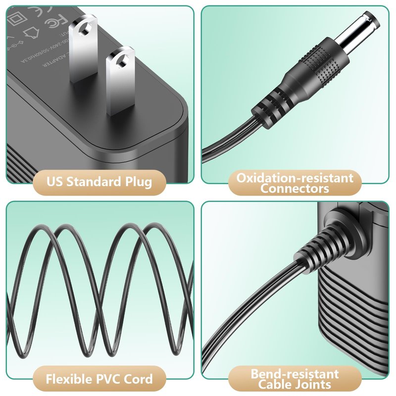 Replacement for WLUPEL Hero 8 Cordless Vacuum Cleaner Charger, Power Cord for Afoddon A200PRO, Kyvol V20 Cordless Vacuum Cleaner