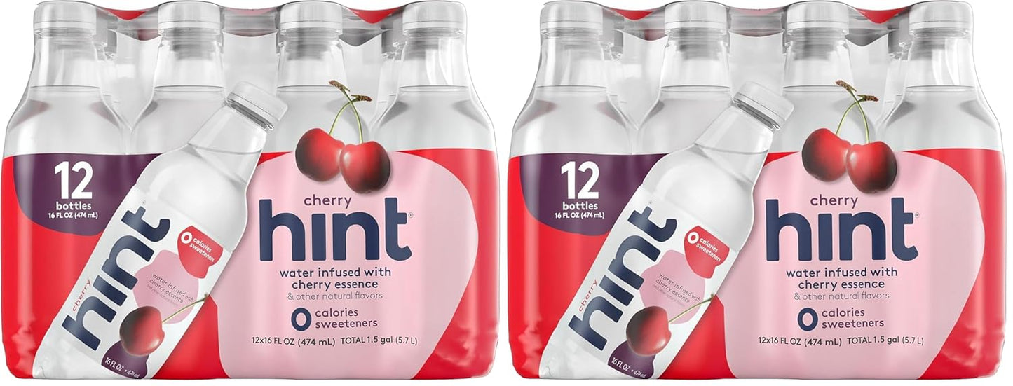 Hint Infused Bottled Water Variety Pack - Sugar-Free, Zero Calorie Natural Flavors | 16 Fl Oz (Pack of 12)