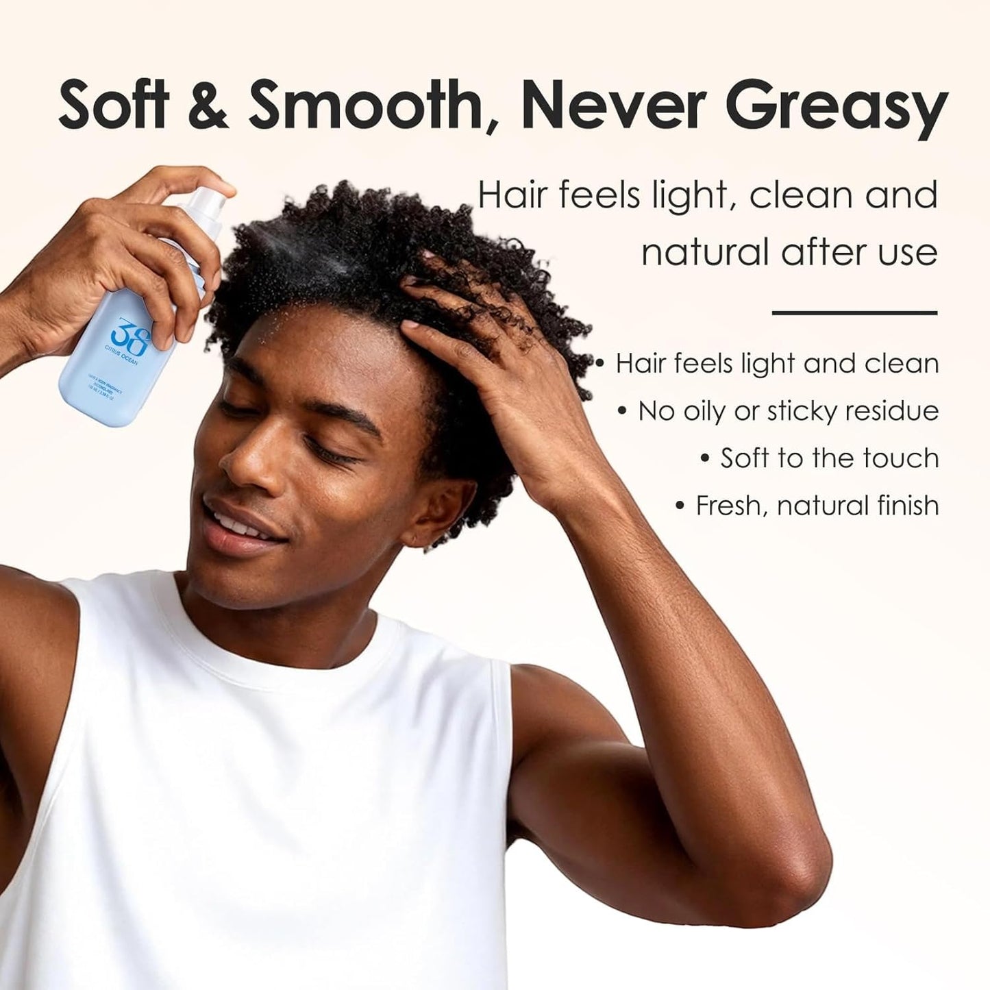 Hair Perfume for Men & Women - Citrus Ocean Alcohol-Free Moisturizing Mist | Long-Lasting Woody Fragrance, 100ml