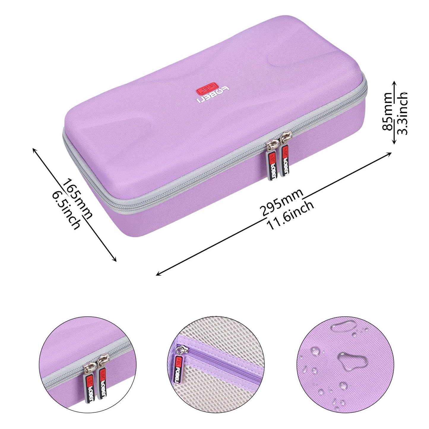 FBLFOBELI Hard Storage Case Compatible with NuDerma/for Houzzi/for Signstek/for APREUTY/for FAZJEUNE/for NewWay Professional Clinical Portable Handheld High Frequency Skin Wand Machine (Purple)