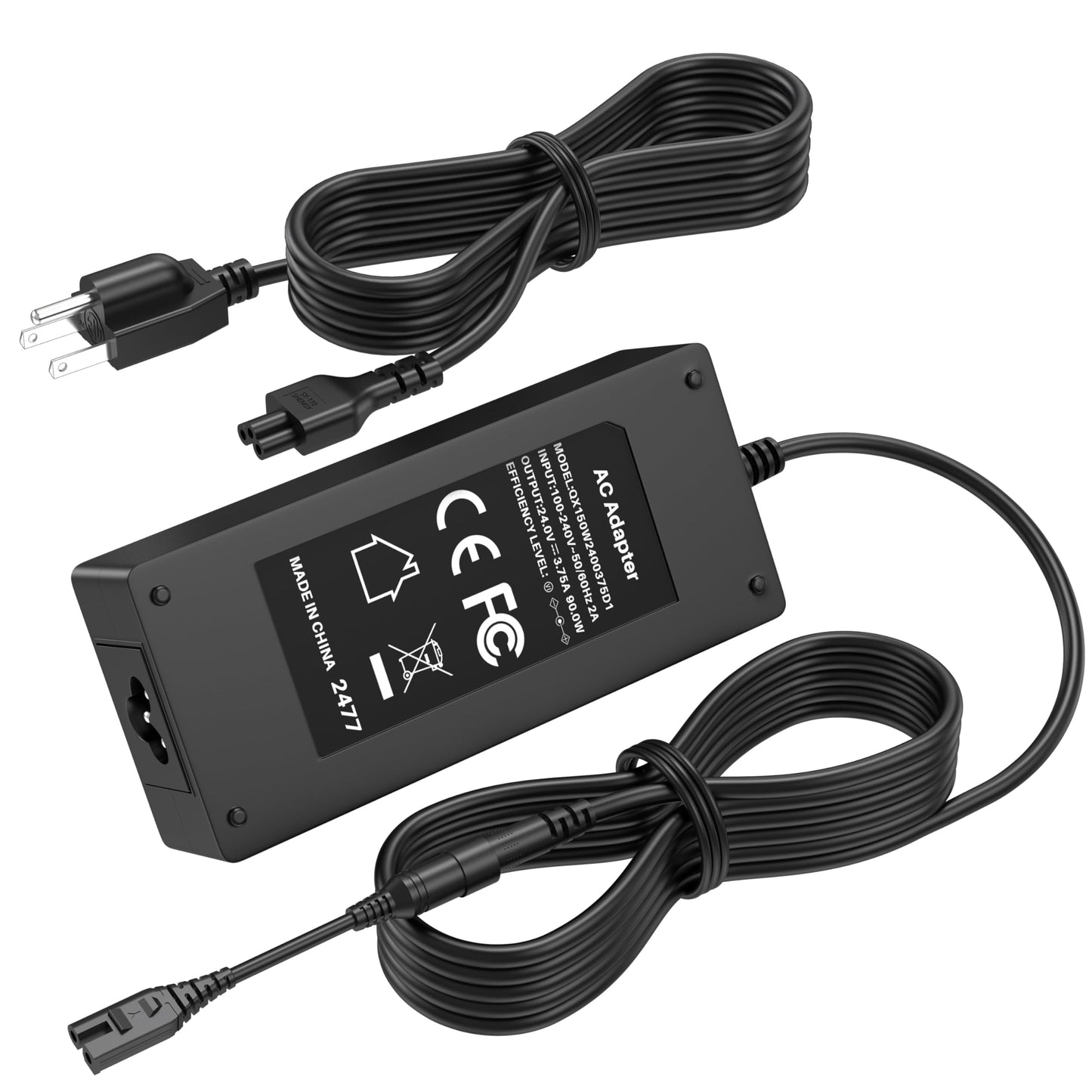 24V Foot Massager Charger Fit for Cloud Massage Shiatsu Foot Massage Machine 9486098094, Power Cord AC Adapter for Cloud Massage Feet Massager Deep Kneading with Heat Therapy XH2400-2500 XH24002500