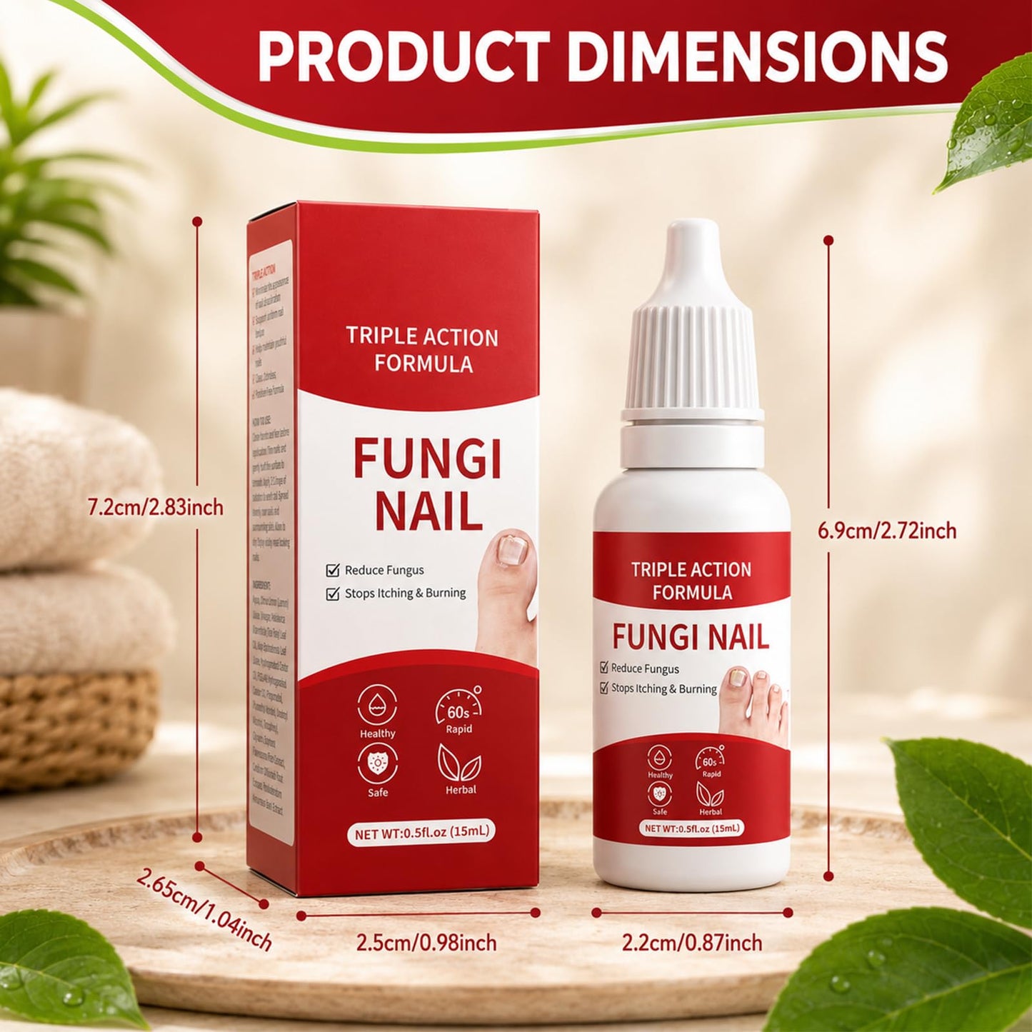 2PCS Toenail Care, Gentle Formula, Effectively Improves Nails for a More Beautiful Appearance for Men and Women
