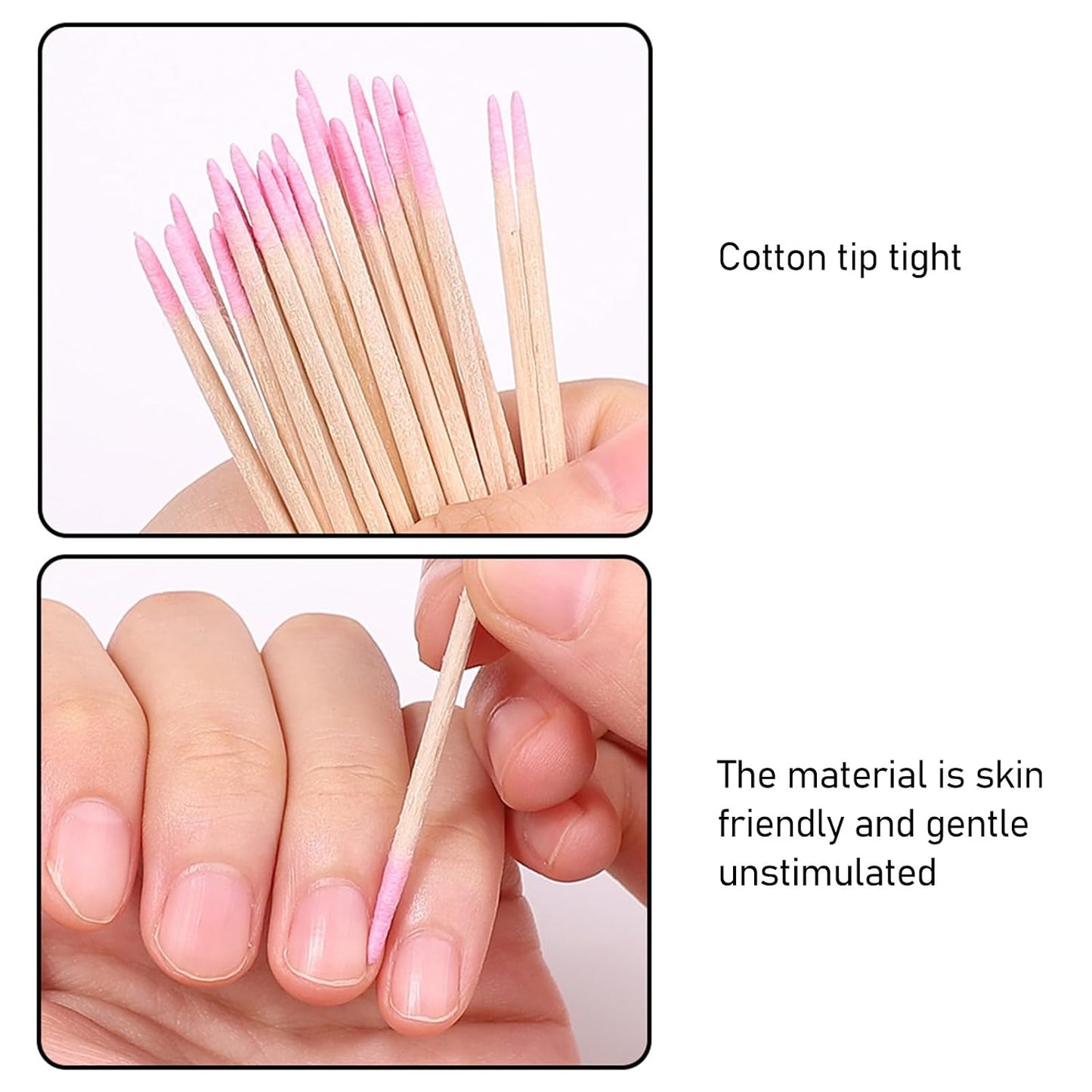 Cotton Buds - 1000 Pcs Precision Tips for Makeup & Electronics Cleaning | Wood Stick Design