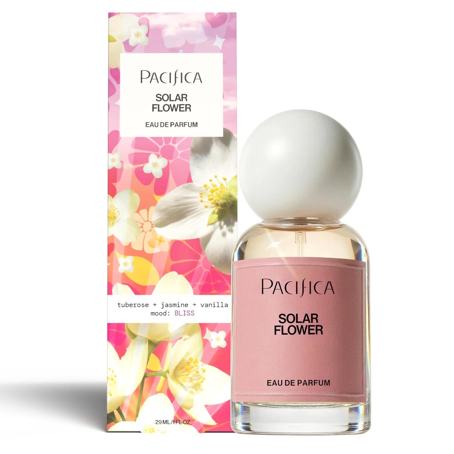 Pacifica Vanilla Whip Eau de Parfum - Sweet Gourmand Women's Fragrance | Long-Lasting Warm Sugar Almond Scent | Vegan & Cruelty-Free 1oz