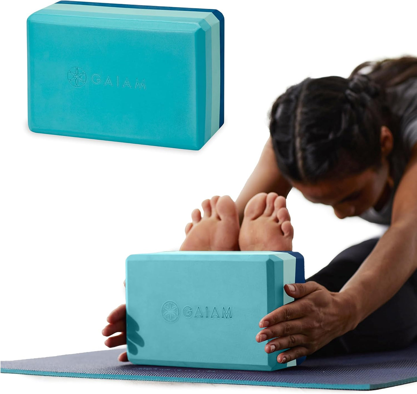 Yoga Block - Supportive Latex-Free EVA Foam with Non-Slip Surface | Ideal for Yoga, Pilates, Meditation