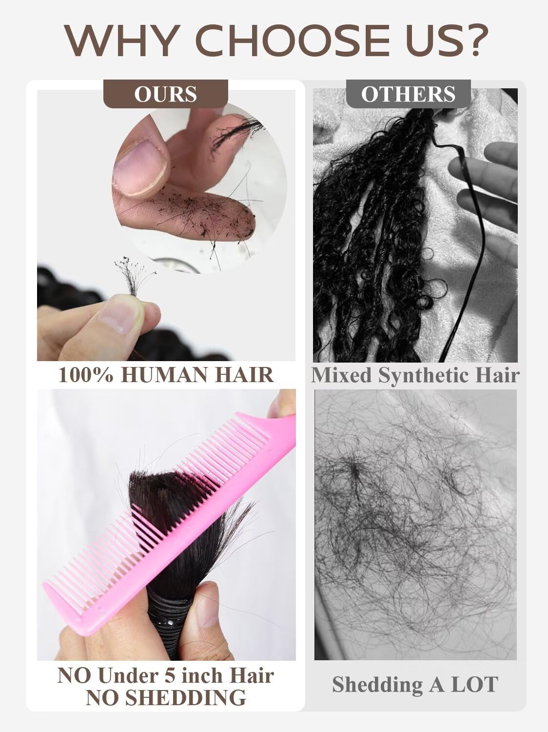 Human Braiding Hair, Miracle Knots Feather Human Crochet Hair 55g 21.5 Inch Deep Water Wave Human Hair for Braiding 12A Brazilian Virgin Curly Human Hair Extensions for Wet and Wavy Braiding Hair