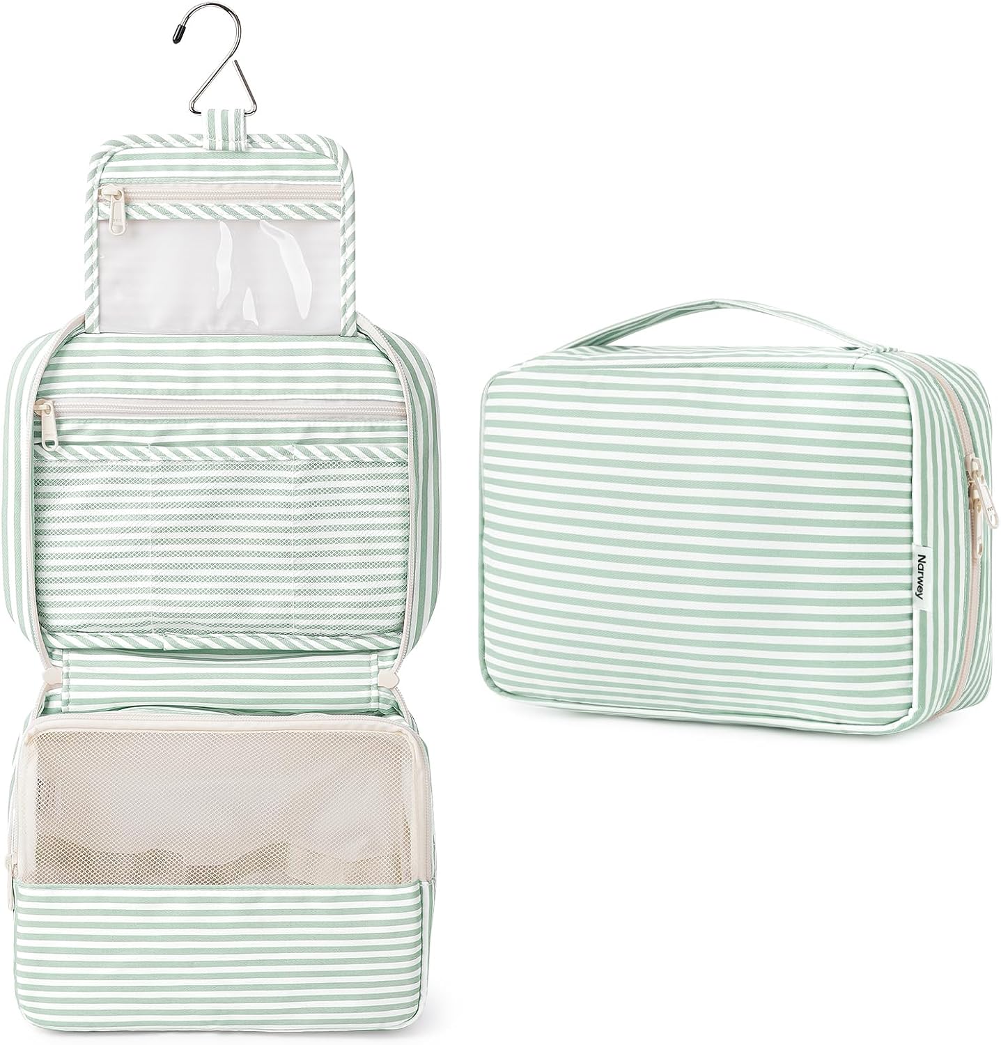 Travel Toiletry Bag for Women - Small Hanging Makeup Organizer | Lightweight & Compact Design