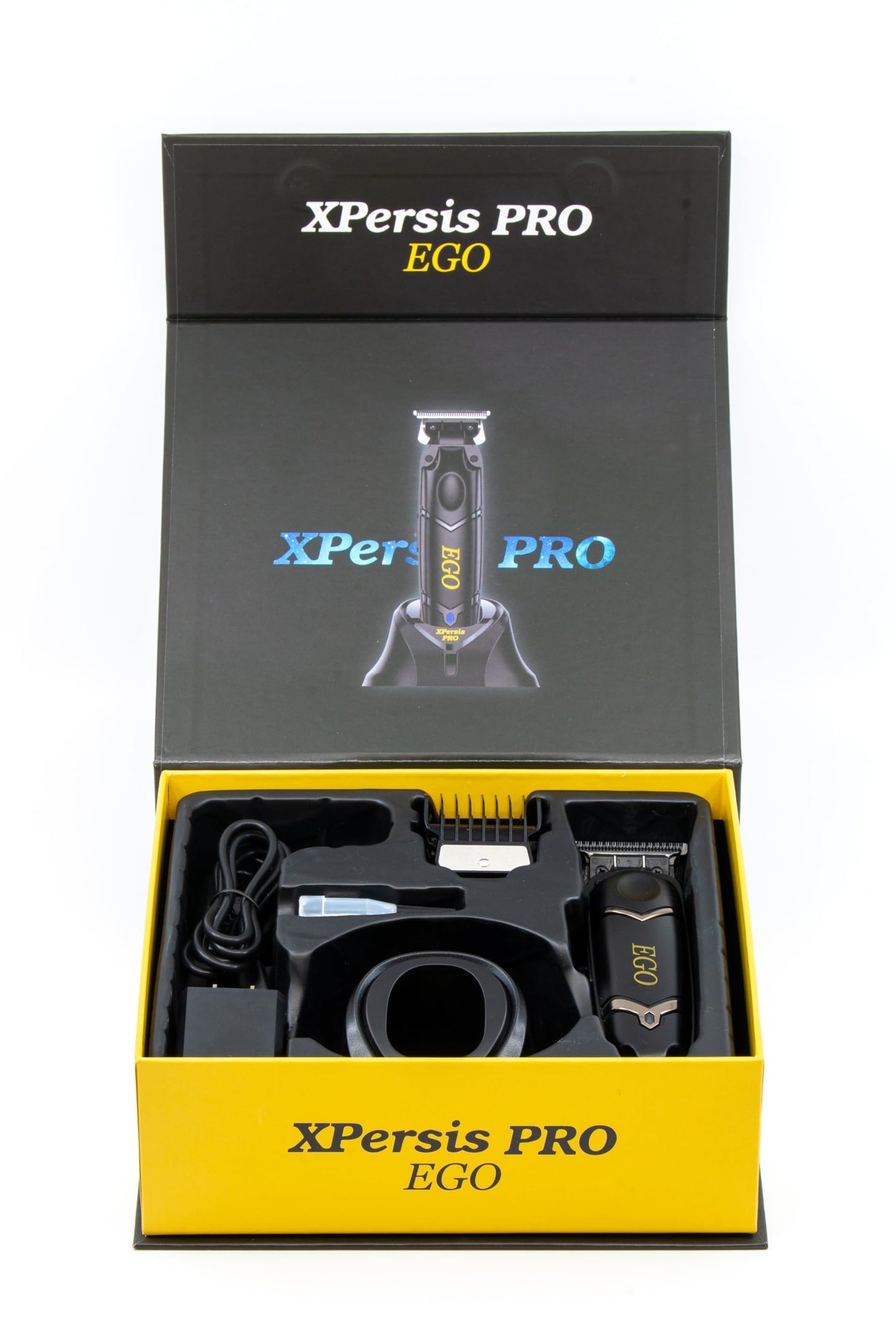 XPERSIS PRO EGO High Torque Brushless DC Motor 7200 RPM DLC Blade Cordless Hair Trimmer with Charging Stand for Barbers and Professionals