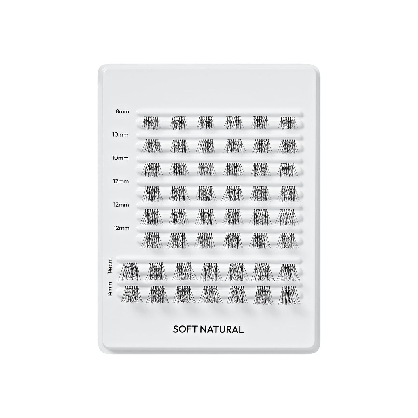 Falscara, False Eyelashes, Lash Clusters, 'Soft Natural', 8mm-14mm, Includes 50 Wisps, Contact Lens Friendly, Easy to Apply, Reusable Lash Clusters
