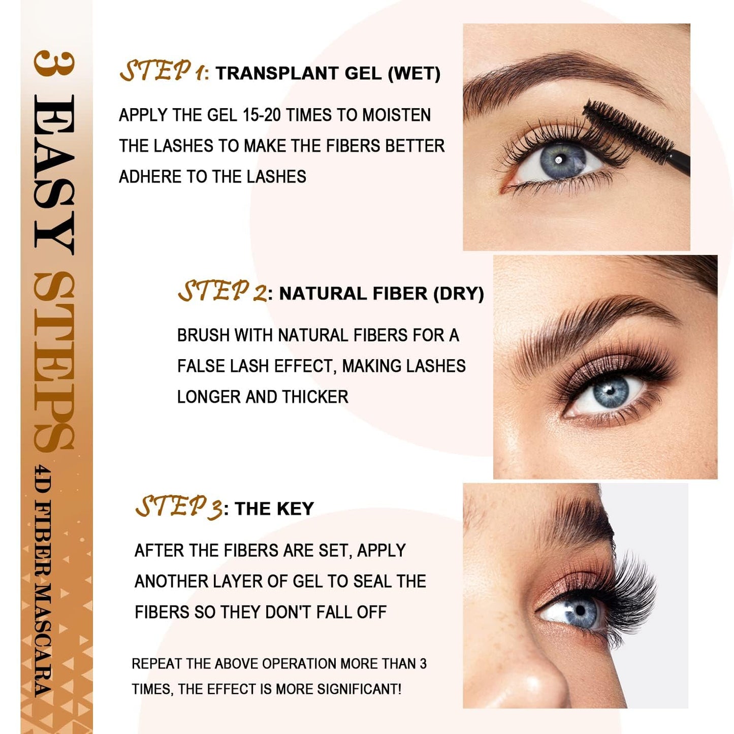 4D Silk Fiber Lash Mascara & Waterproof Eyeliner Set - Lengthening, Volumizing, Hypoallergenic | Ideal Eye Makeup Gift for Women