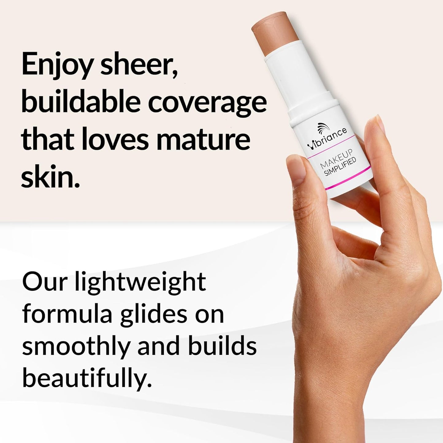 Vibriance Complexion Sticks - Foundation for Mature Skin | Sheer Buildable Coverage Makeup - Warm Medium