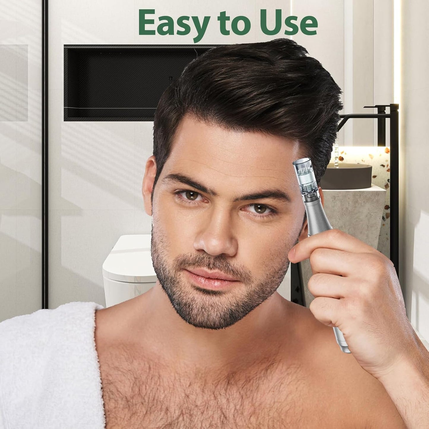Microneedling DermaStamp System 0.25mm - Skin Care Pen for Men & Women | Advanced Microneedle Treatment
