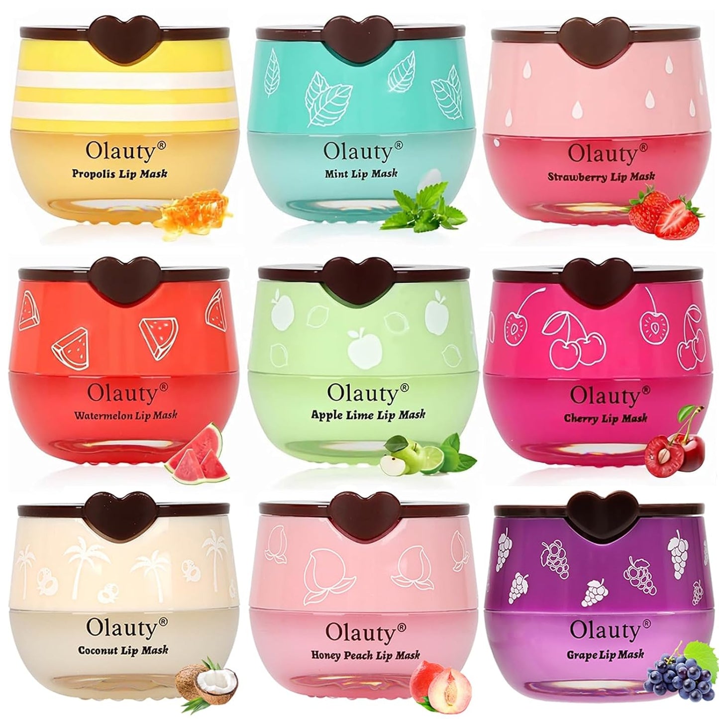 Bee Lip Balm Set - 6 PCS Moisturizing Honey Lip Mask for Soft Lips | Perfect Teacher Appreciation & Birthday Gifts for Women & Girls