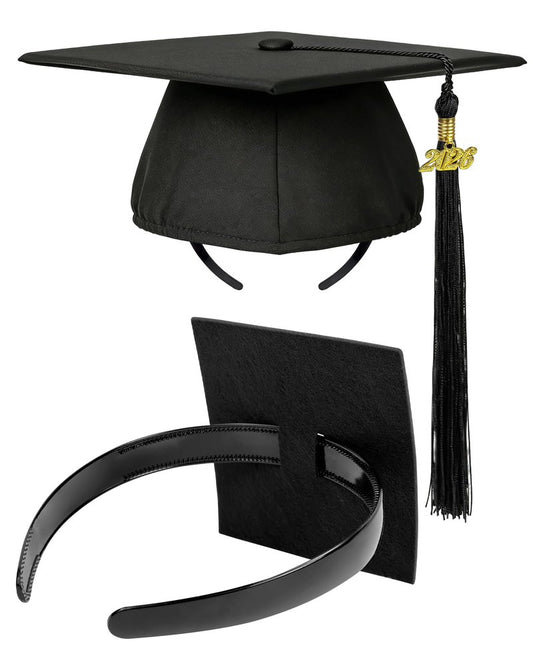Graduation Cap Headband Insert Grad Hat Headband Holder for Secure Fit Keep Hairstyle Intact - Graduation Cap Decorations & Accessories for Women, Graduates, Class of 2026 (Grad Cap Not Included)