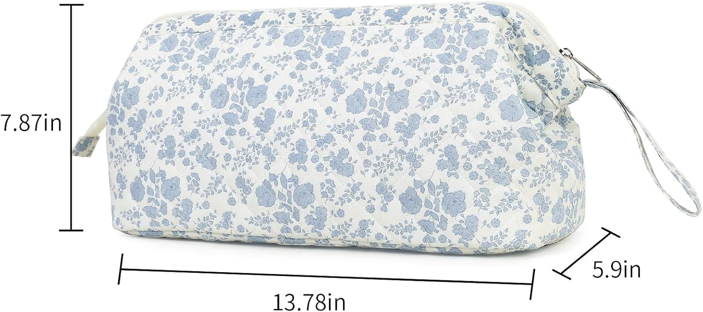 Large Quilted Hair Tools Travel Bag - Cute Dustproof Organizer for Hair Dryer & Curling Iron | Aesthetic Design