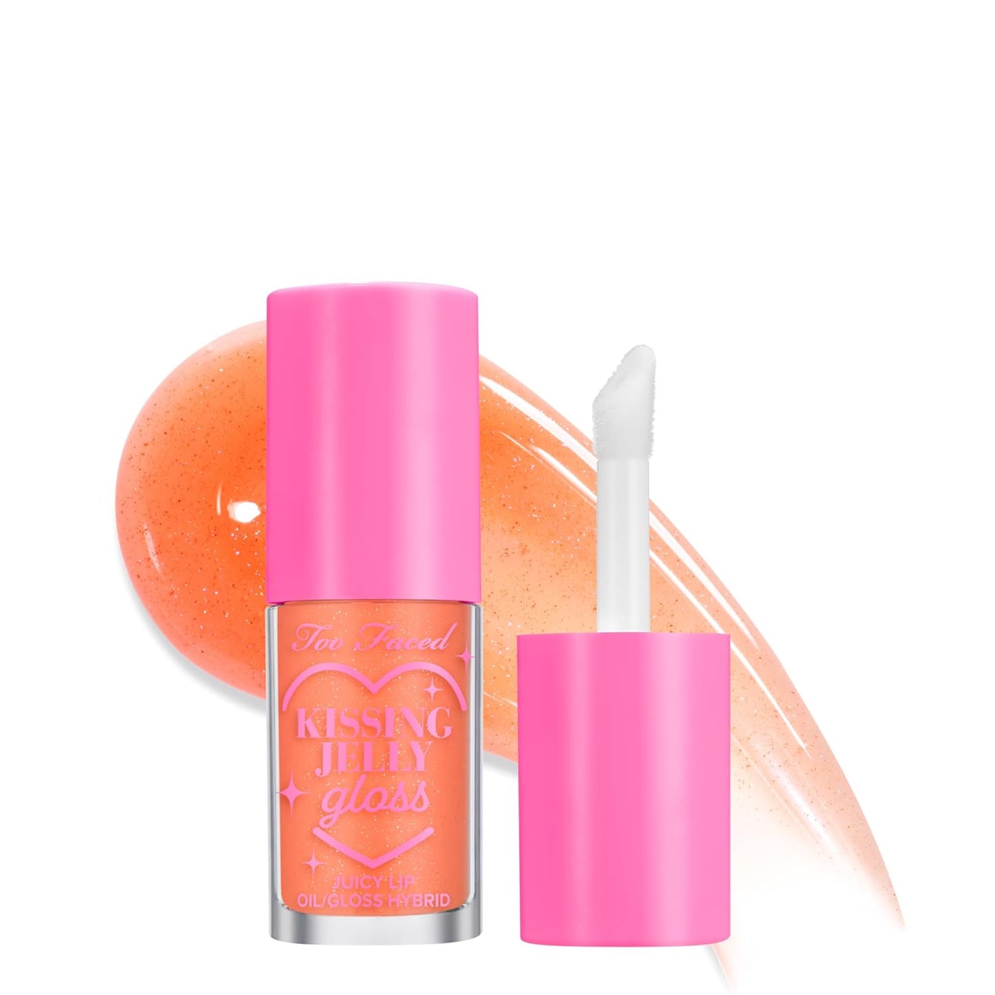 Too Faced Kissing Jelly Lip Oil Gloss - Hydrating Lip Oil & Gloss Hybrid for Moisture & Shine