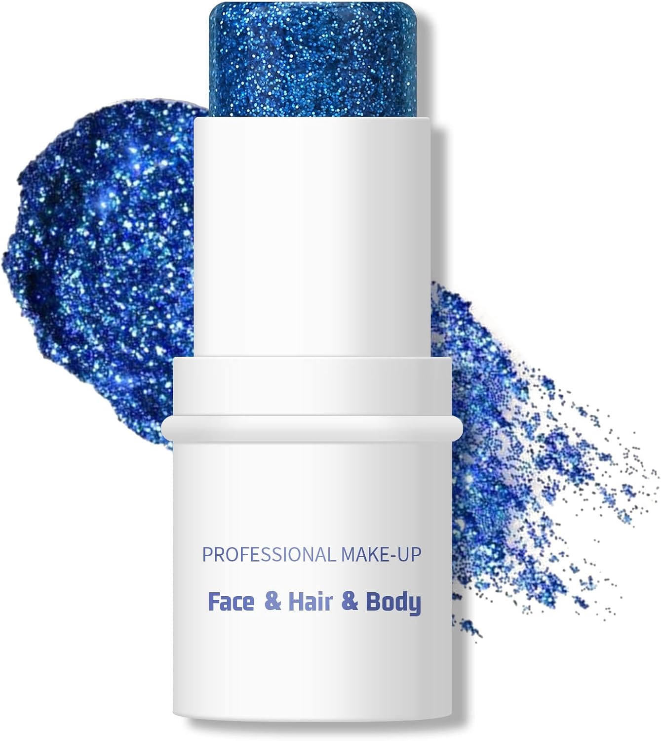 Body Glitter Stick - Chunky Holographic Glitter Gel for Face, Body & Hair | Waterproof Multiuse Makeup - Red