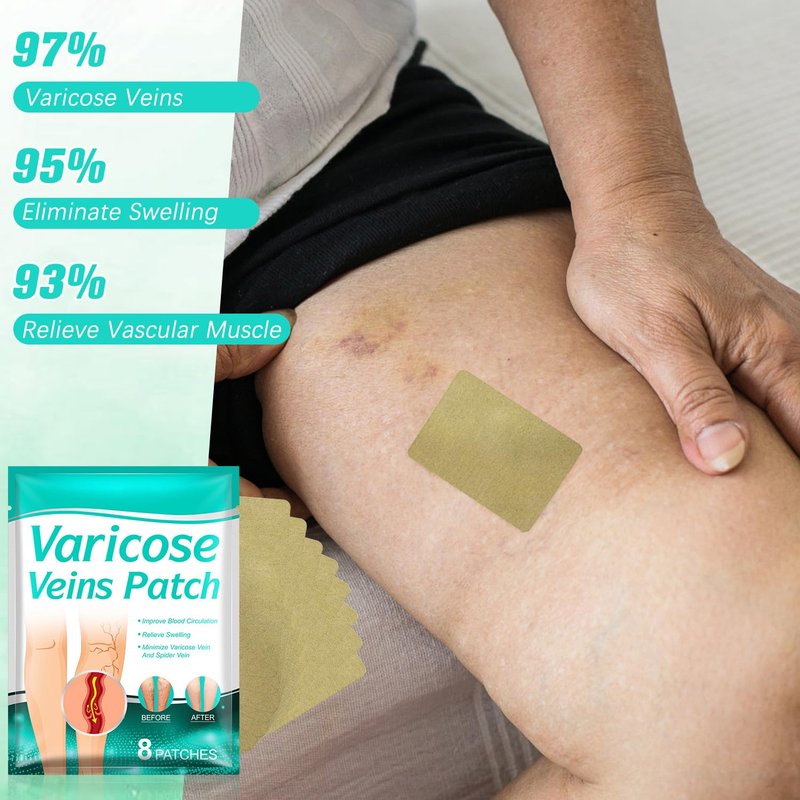 LegRenew Varicose Veins Patch | Natural Relief for Spider Veins - 2 Pack