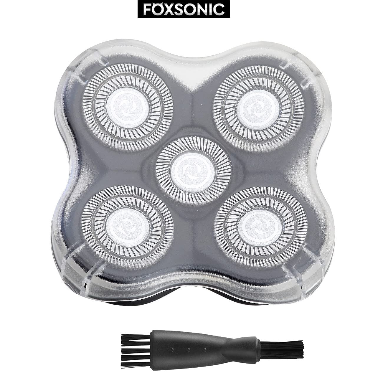 Universa 5 Blades Replacement Heads for Mainstream head shaver brands, Head Shaver Replacement Blades (5 Silver)