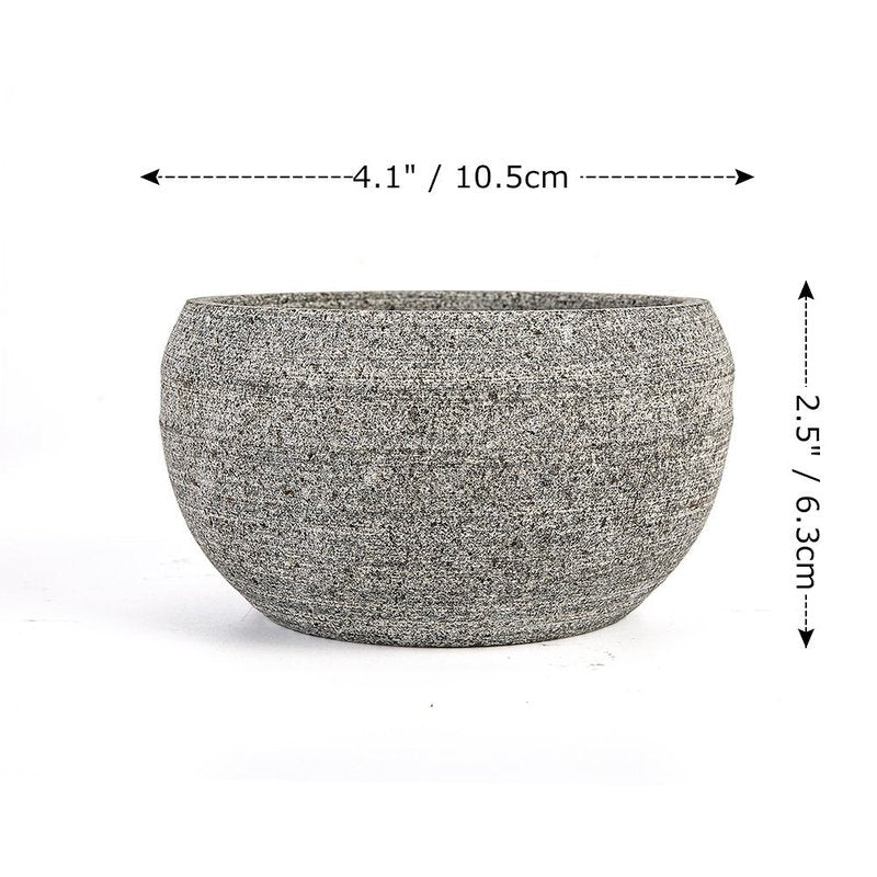 Shaving Soap & Cream Bowl for Men, Natural Granite Stone, Keep Warm Better, Easier to Lather