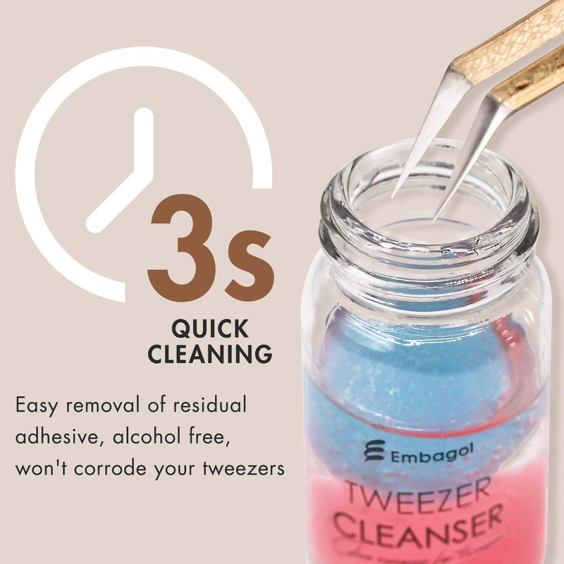 Tweezer Cleanser for Eyelash Extensions Tools