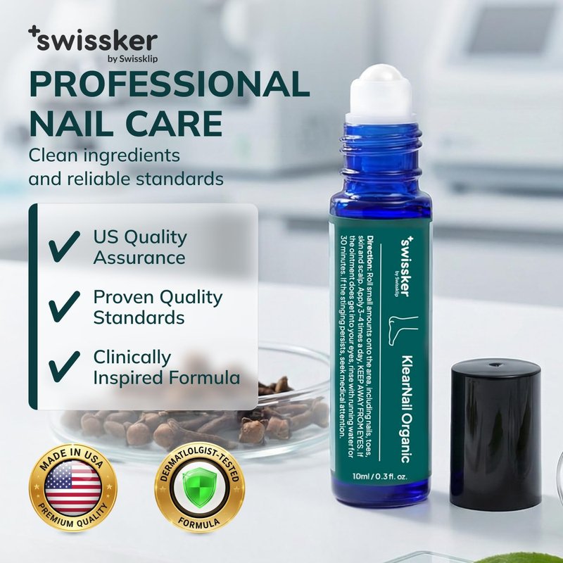 Swissklip KlearNail Toenail Stick | Medi-Care Treatment | Natural Solution for Healthy Nails I Suitable For Foot, Toe, and Fingernail I For Brittle Toenails – 10ml / 0.3 Fl. Oz. Pack 1 - Made in USA