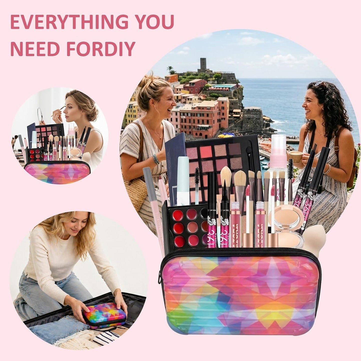 All-in-One Makeup Kit for Teens | Essential Gift Set for Women - Complete Makeup Bundle