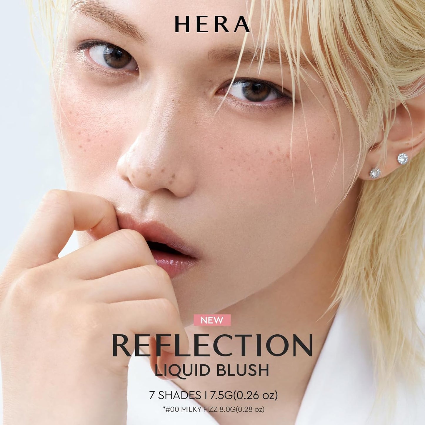 HERA Liquid Blush #360 Cherry Bomb - Hydrating Serum Formula for Glass Skin Glow | 7.5g, Buildable Radiance