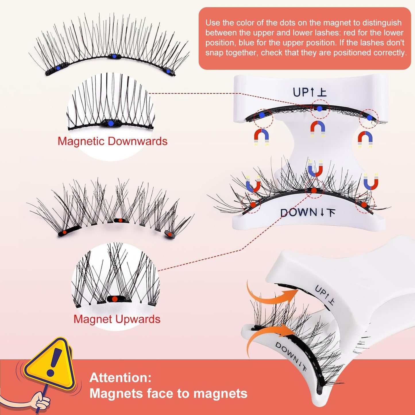 Magnetic Eyelashes Kit - Natural Look, Reusable & Portable | Easy to Apply Wispy Fluffy Lashes