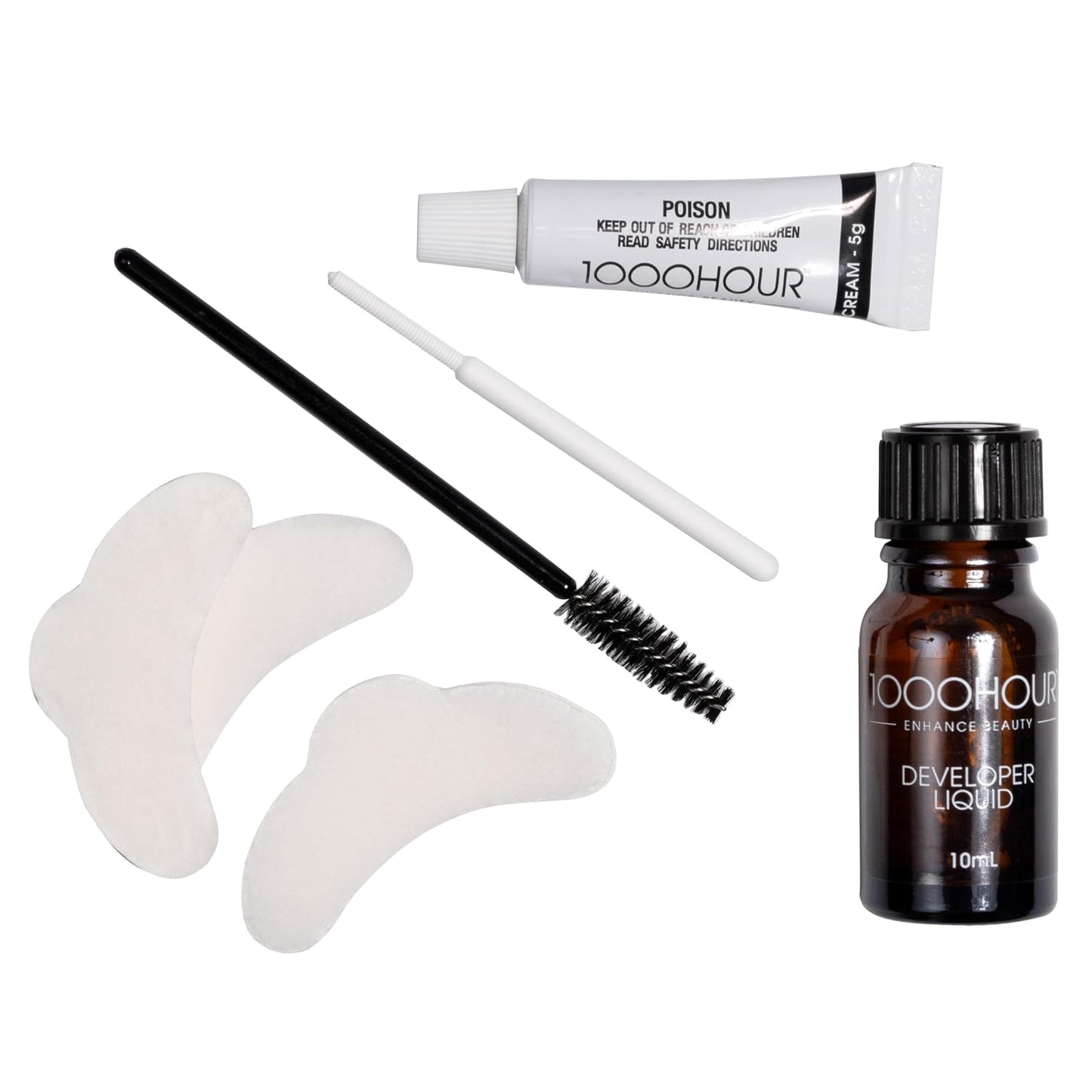 Professional Formula Lash and Brow Kit - Long-Lasting Eyebrow Mascara & Gel | 12 Applications, Black