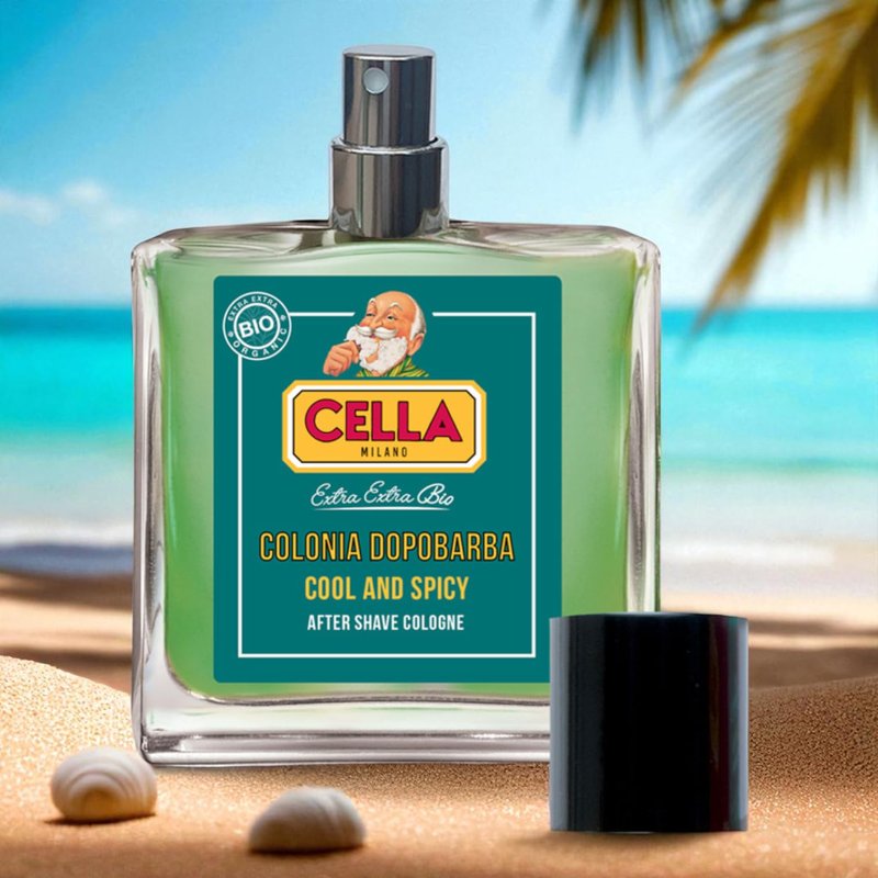 Cella Milano Aftershave Spray Cologne Cool Spicy – Refreshing Italian Aftershave with Menthol & Allantoin – Invigorating Scent, Soothes Razor Burn, Alcohol-Based Splash for Men – 100ml
