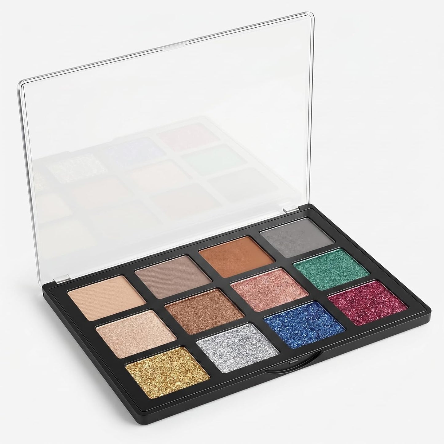 Magnetic Makeup Palette - XL Large Clear Top Storage Box for DIY Cosmetics | 9.06" x 6.5" Size
