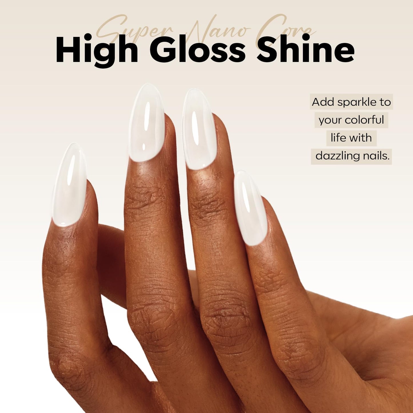 modelones White Gel Nail Polish Beige Cream Milky Jelly Translucent Gel Polish Neutral Sheer Nails Soak Off LED Nail Lamp Manicure Salon Gift 15 ML