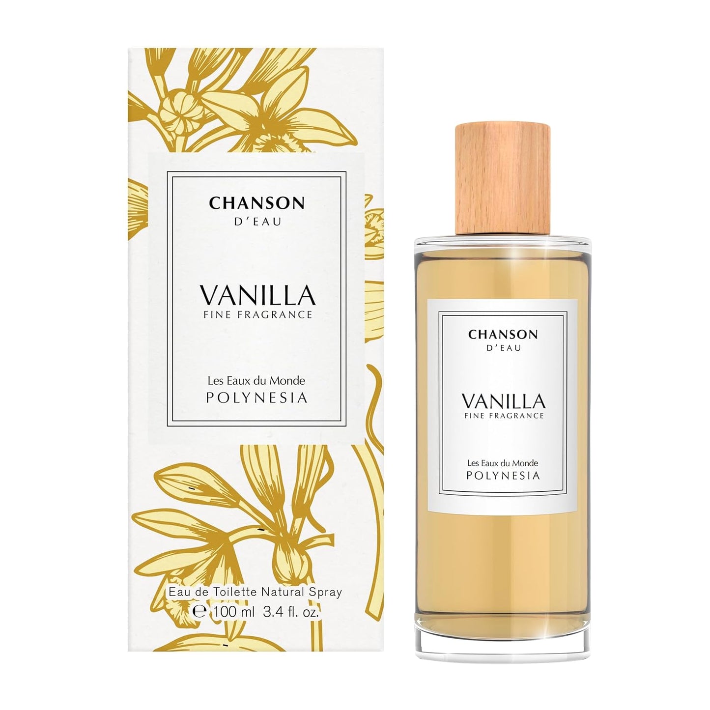 Chanson Vanilla Eau de Toilette - Women's Fragrance with Pear & Sugar Notes | 3.4 fl oz Travel Size