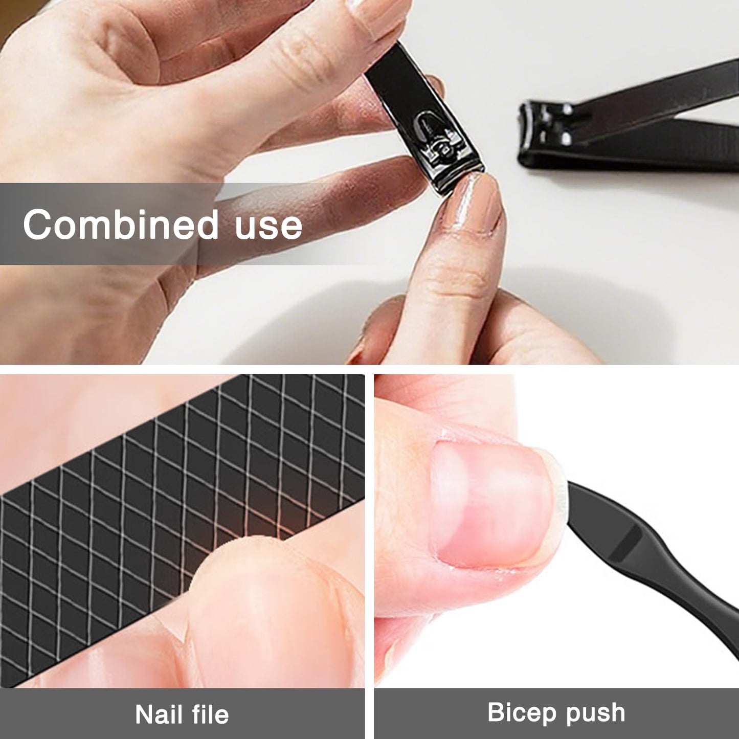 7-Piece Professional Tweezers Set, Stainless Steel Precision Tweezers for Eyebrows & Ingrown Hair with Eyebrow Razor, Scissor & Travel Bag