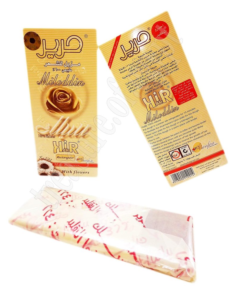Harir Sweet Packets Sugaring Sugar Wax Hair Removal 100% Natural Paste for Bikini, Legs, Arms, Back And Face Body Hair Remove 3 Packs X 100 Gm