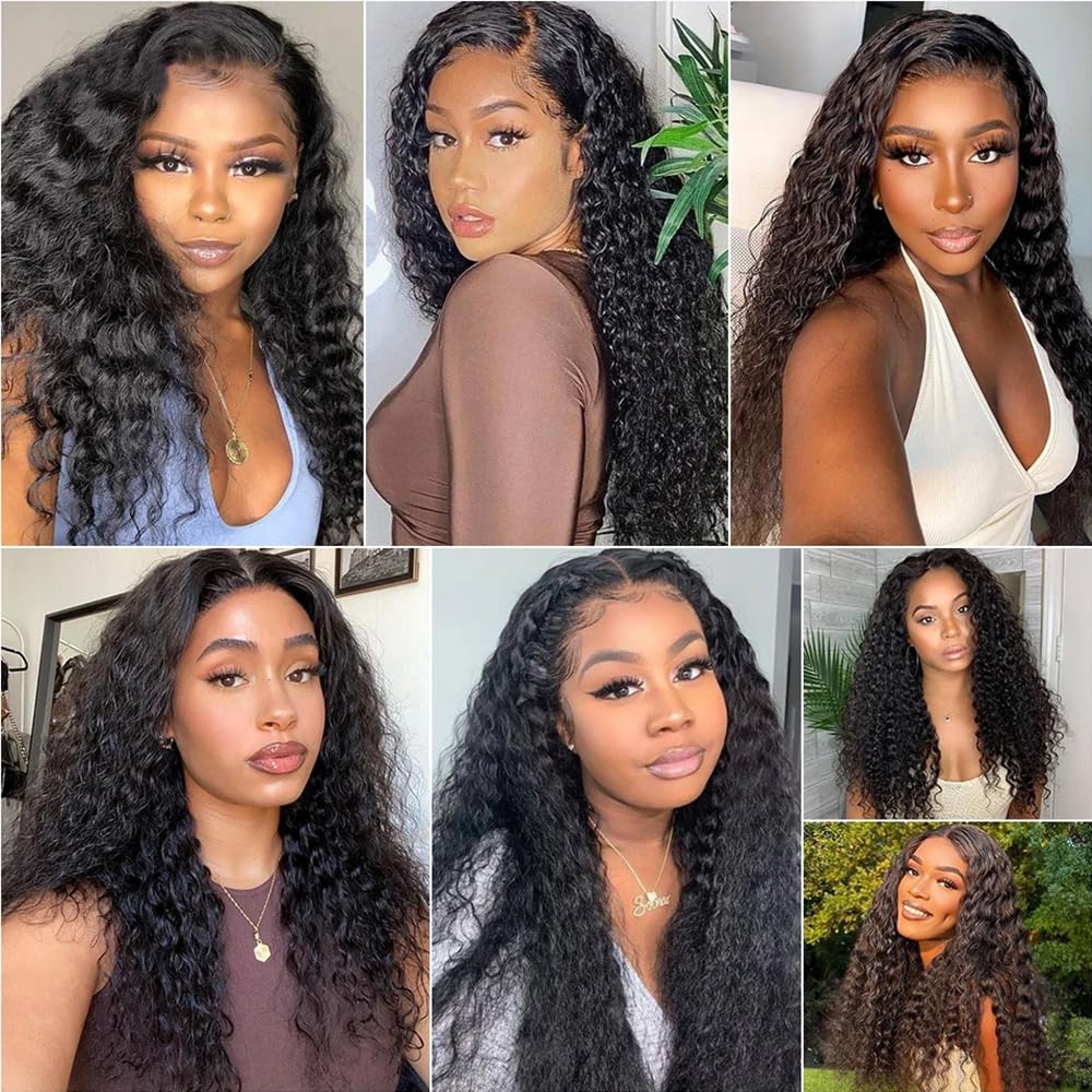 30 32 34 Wet and Wavy Bundles Human Hair Inch 300g Peruvian Virgin Hair 3 Bundles Black Natural Color Water Wave Bundle