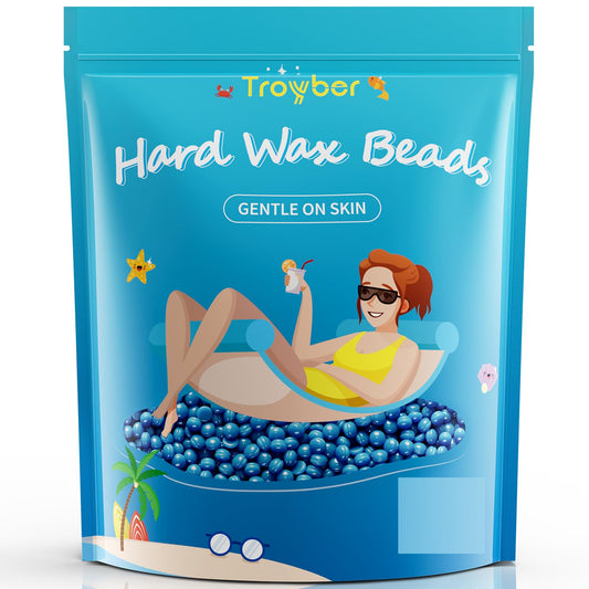 Troyber Hard Wax Beads for Coarse Hair Removal, Wax Beads (Large)