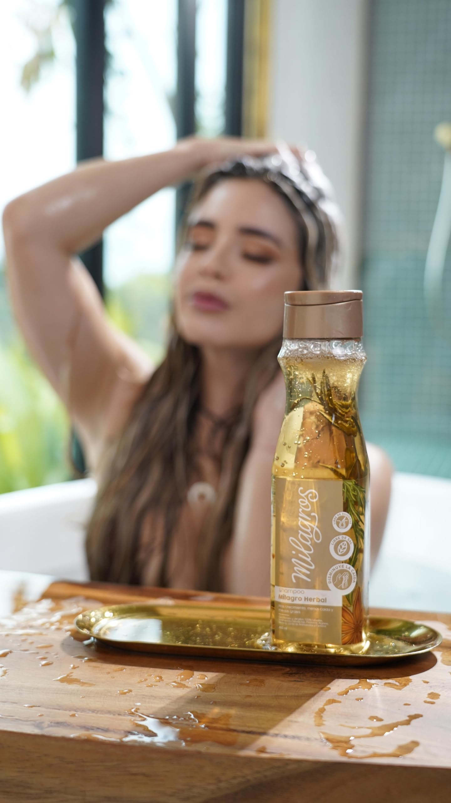 NEW Kit of Milagro Herbal pack of 2 Shampoo y Acondicionador Herbal 100% Original Colombian Hair Care Products for Natural Growth, Strengthening, and Repair, Natural