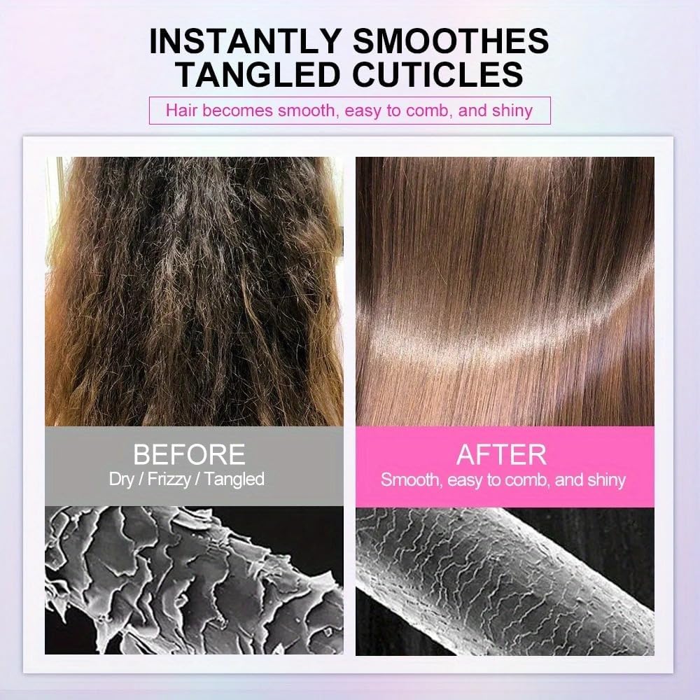 GZE Keratin Leave-In Spray for Wigs & Extensions - Smoothing, Detangling & Shine - 100ml/3.38oz, Anti-Frizz with Natural Formula, for Synthetic & Human Hair Wigs