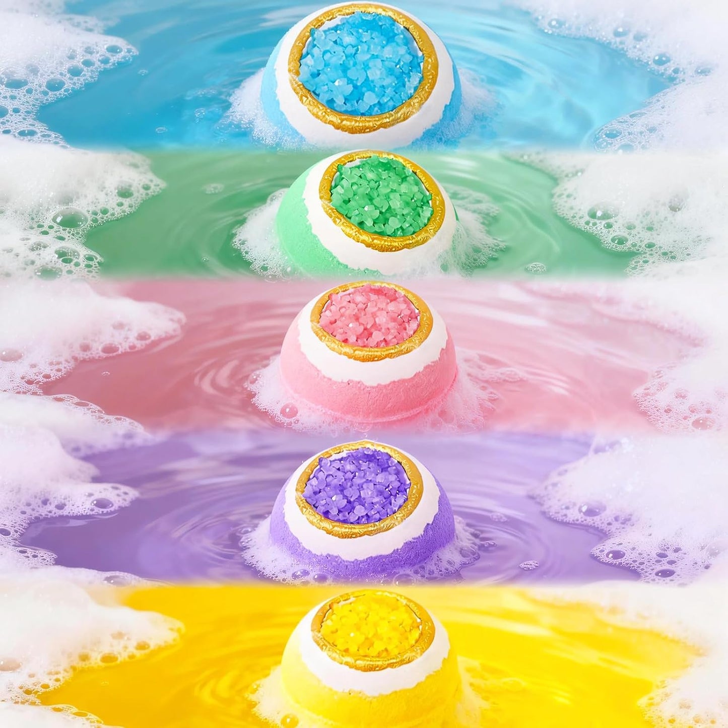 Organic Bath Foot Bombs - 20 Pack Natural Essential Oil Soak | Relieves Calluses & Odor