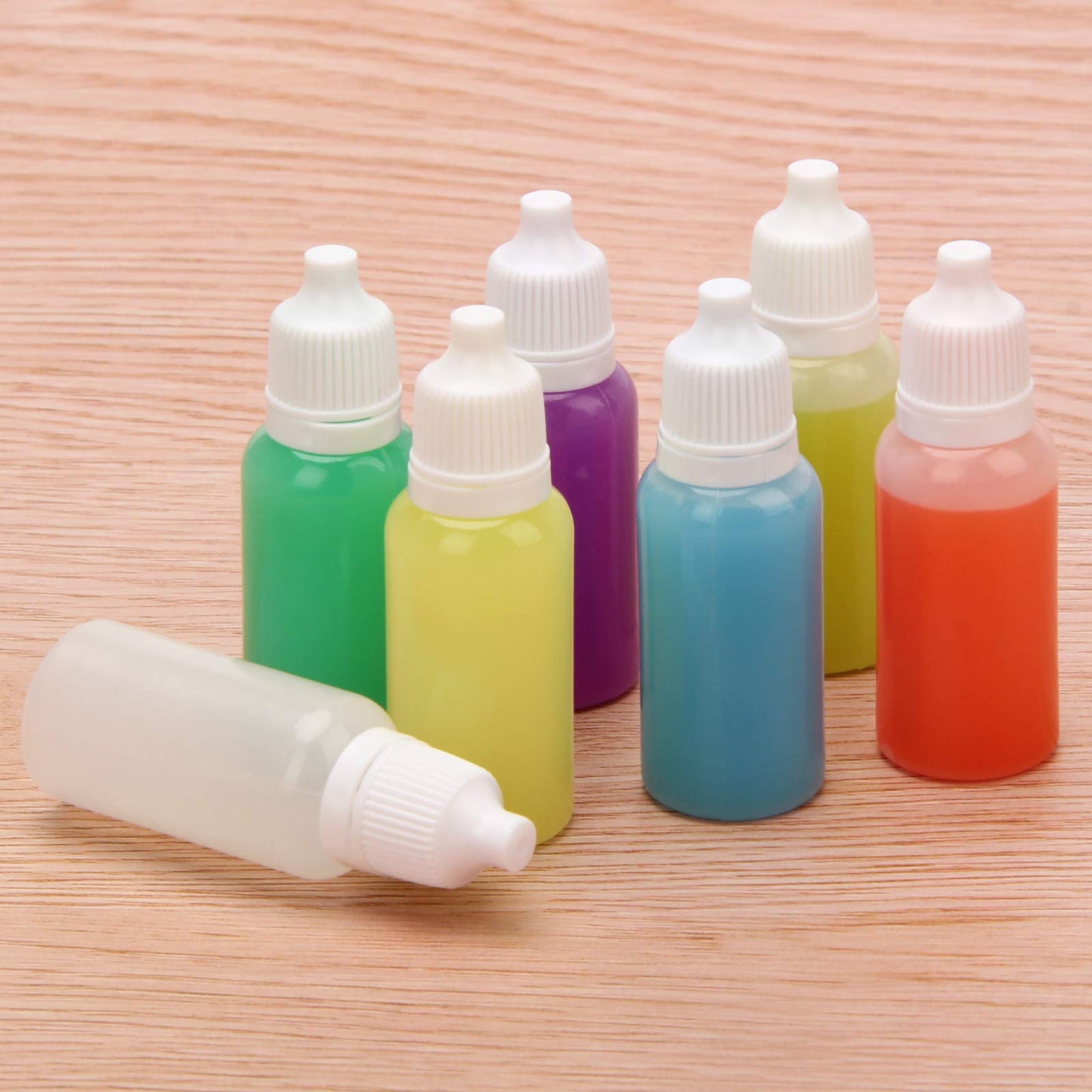 AHIER Plastic Eye Dropper Bottle, 15ml Squeezable LDPE Bottle with Childproof Cap, Leak-Proof for Eye Drops and Liquids, 50 Count