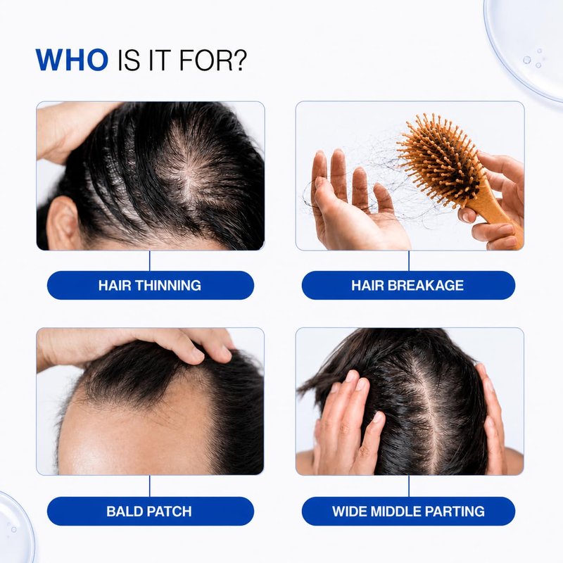 Hair Growth Serum - 3% Redensyl, 4% Anagain, Biotin & Rosemary | Hair Fall Control & Strengthening Formula